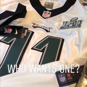 NFL eagles on field super bowl jersey